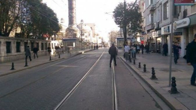 Patlama sonrası tramvay seferleri durduruldu