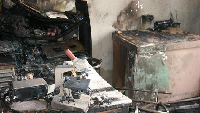 PKK&#039;lı teröristlerce yakılan okuldaki tahribat ortaya çıktı