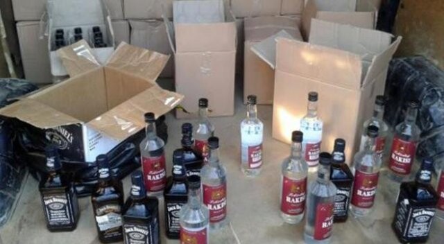 Amasya&#039;da çok sayıda kaçak içki yakalandı