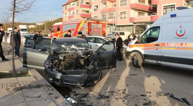 Ankara&#039;daki kazada 4 polis yaralandı