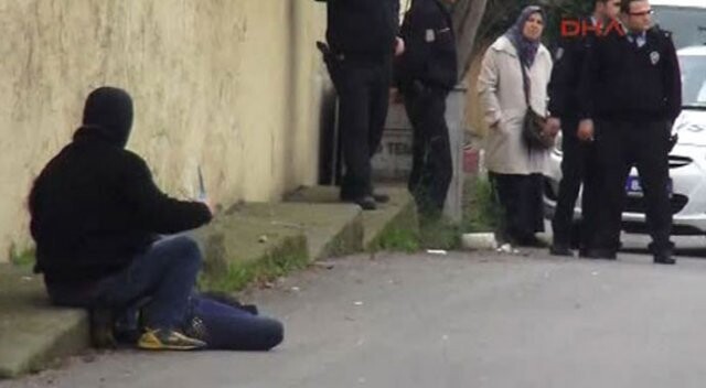 İstanbul&#039;da bir kadın sokak ortasında rehin alındı