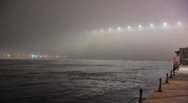 İstanbul yoğun sis altında
