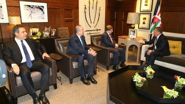 Başbakan Davutoğlu, Kral 2. Abdullah ile görüştü