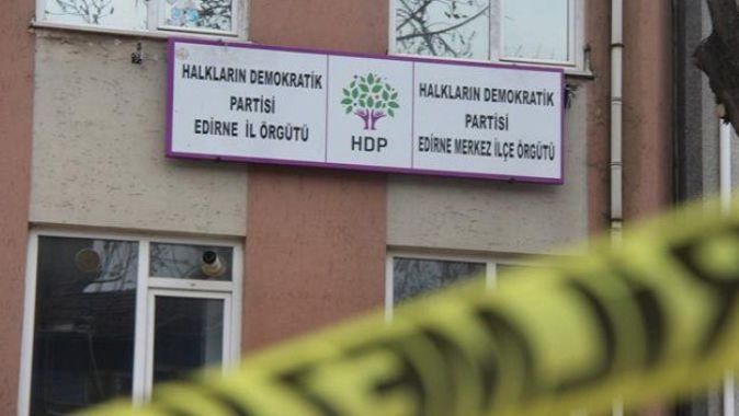 Edirne&#039;de HDP İl Başkanlığına kurşun yağdırdılar