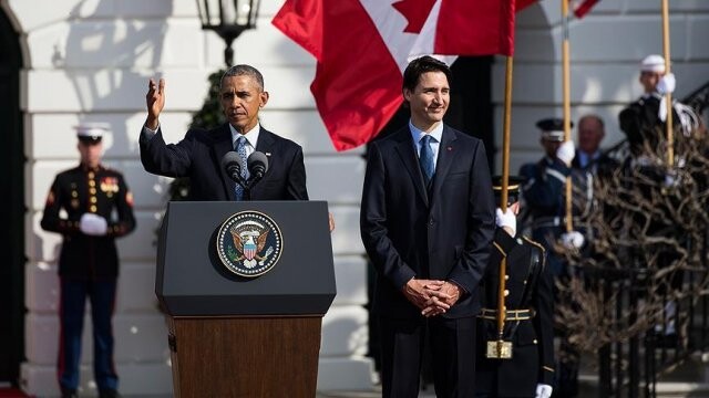 Obama, Trudeau&#039;yu Beyaz Saray&#039;da ağırladı
