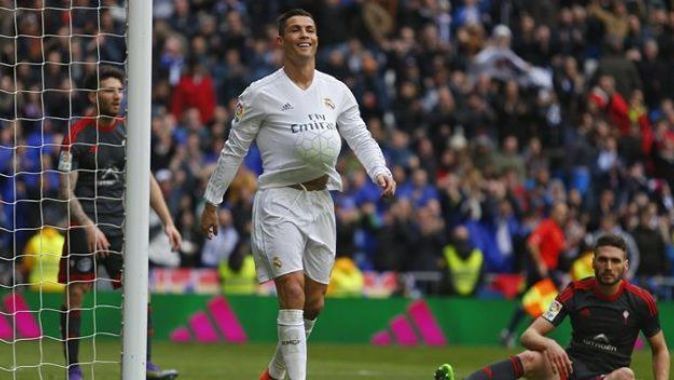 Ronaldo rekor kırdı, Real gol oldu yağdı