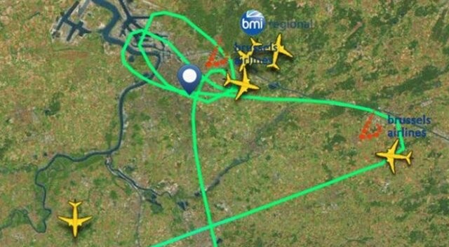 THY uçağı 10:42&#039;de Brüksel&#039;e inecekti