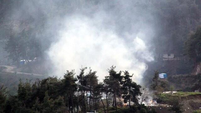 Türkmendağı&#039;ndaki bir askeri alana top ve füze düştü