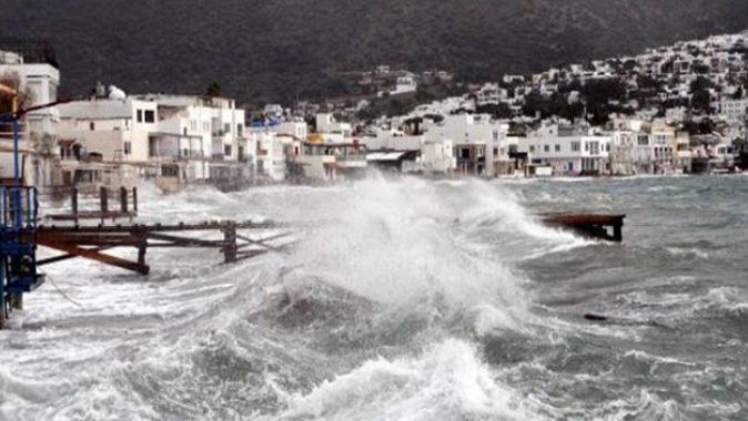 Bodrum-Fethiye arasında fırtına uyarısı