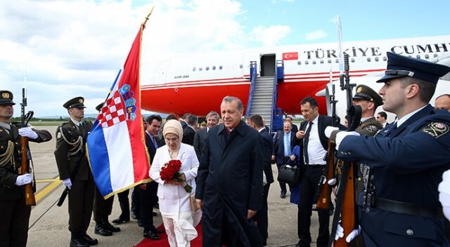 Cumhurbaşkanı Erdoğan, Hırvatistan&#039;da