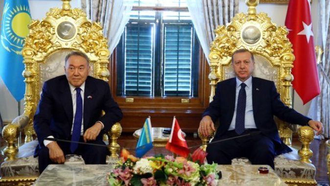 Cumhurbaşkanı Erdoğan ve Nazarbayev&#039;den ortak bildiri