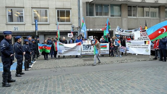 Ermenistan, Brüksel&#039;de protesto edildi