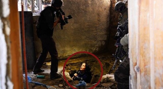Nazlı Çelik, PKK&#039;lıların kazdığı tünele girdi