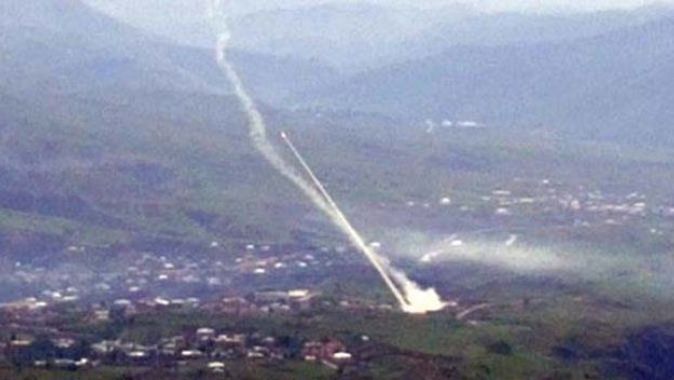 Şemdinli’de PKK sığınaklarına top atışı