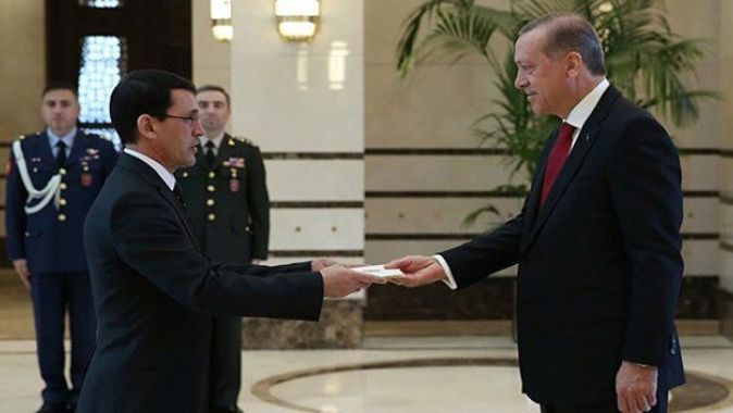 Türkmenistan Büyükelçisi güven mektubunu sundu