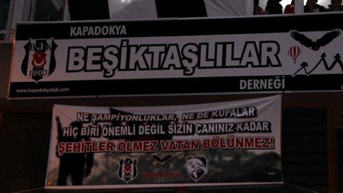 En anlamlı şampiyonluk pankartı Nevşehir&#039;den