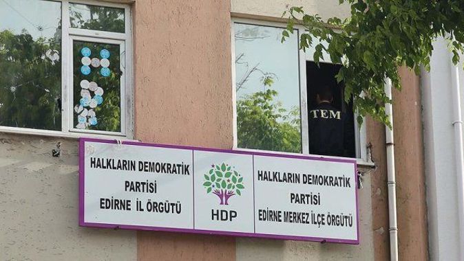 HDP Edirne İl Başkanlığında arama
