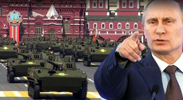 Rusya&#039;dan 10 bin asker ve 135 tür silahla gövde gösterisi!
