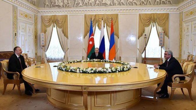 Aliyev, Putin ve Sarkisyan Dağlık Karabağ&#039;ı görüştü