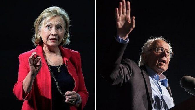 Clinton son ön seçimde rakibi Sanders&#039;ı geride bıraktı