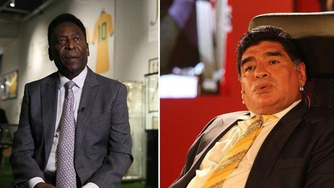 Efsane futbolcular Pele ve Maradona antrenörlük yaptı