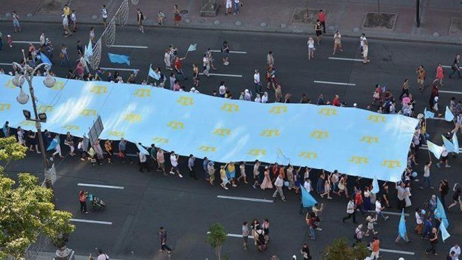 Ukrayna’da Kırım Tatar Milli Bayrak Günü kutlandı