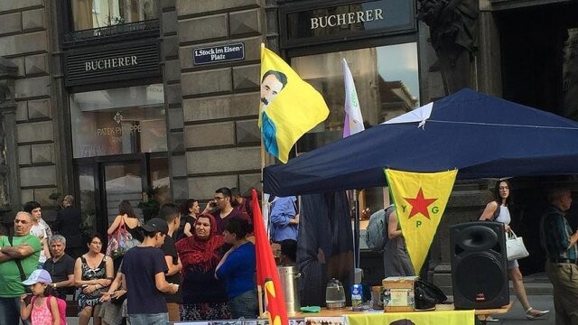 Viyana&#039;da PKK standı açıldı