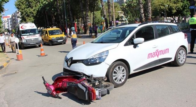 Antalya&#039;da kaza: 1 yaralı