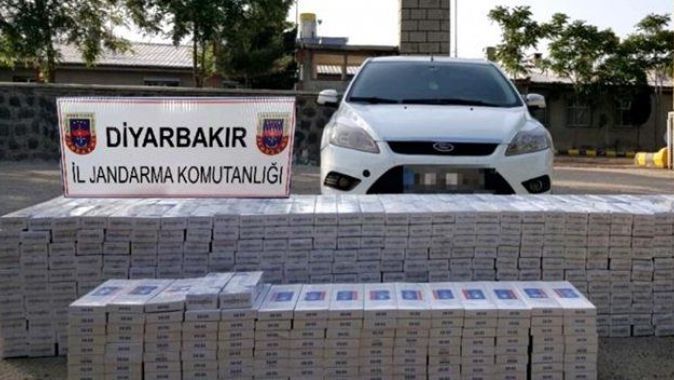 Diyarbakır&#039;da 13 bin 500 kaçak sigara ele geçirildi