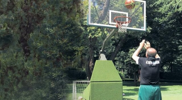 Erdoğan&#039;ın basketbol oynarken fotoğrafı yayınlandı