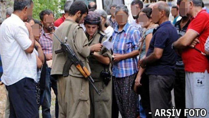 PKK&#039;lı teröristler propaganda yapıp, iş makinesi yaktı