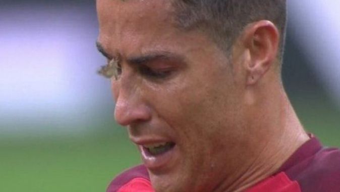 Ronaldo&#039;nun yüzüne konan güve interneti salladı