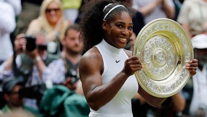 Serena Williams, Wimbledon&#039;da 7&#039;inci kez mutlu sona ulaştı