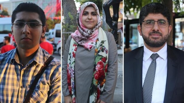 Türkiye&#039;de yaşayan Araplar da darbe girişimine karşı sokaktaydı