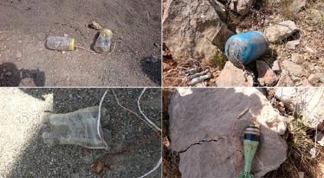 Diyarbakır Lice&#039;de PKK&#039;nın tuzakladığı 700 kilo patlayıcı imha edildi