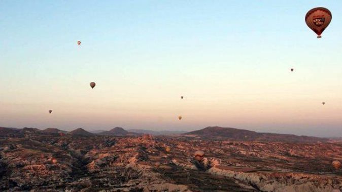 Dünyanın en gözde balon uçuş alanı Kapadokya