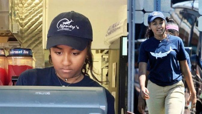 Obama&#039;nın kızı restoranda çalışıyor
