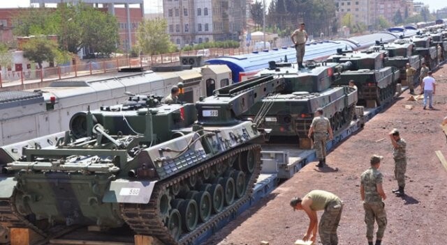 Tanklar Gaziantep İslahiye’ye taşındı