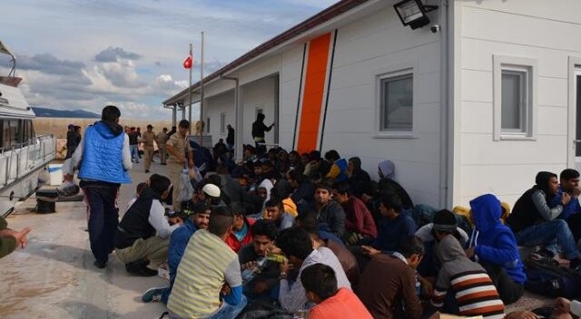 Bandırma&#039;da 134 kaçak göçmen yakalandı