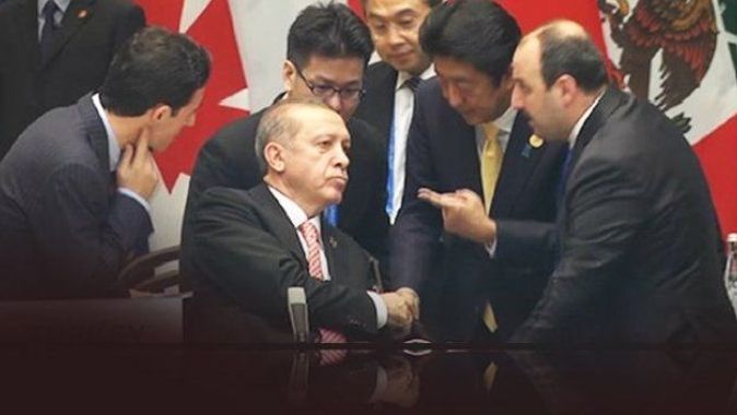 G20&#039;de Japonya lideri Abe Erdoğan ile konuştu