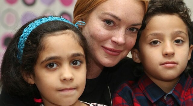 Hollywood yıldızı Lohan&#039;ın Suriyelileri ziyareti