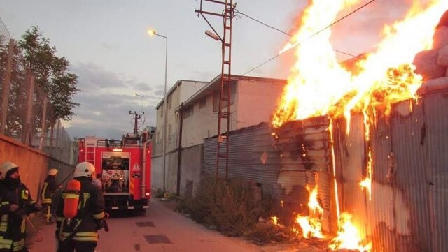 Kayseri&#039;de yürekleri ağza getiren yangın
