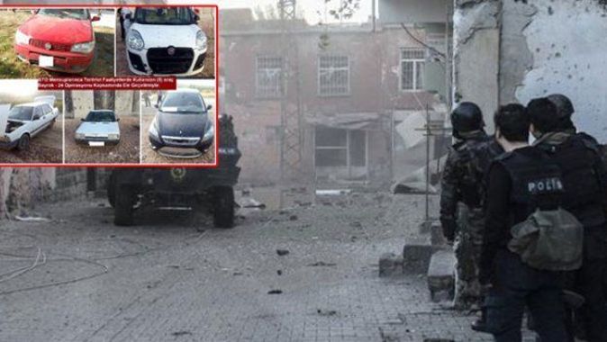 Diyarbakır&#039;da bombalı saldırıda kullanılacak 5 araç ele geçirildi