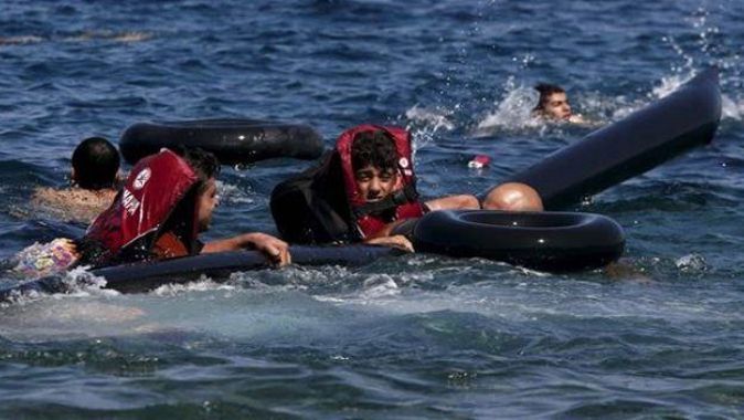 Ege&#039;de tekne battı: 15 mülteci kurtarıldı