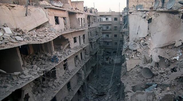 Halep&#039;te yerleşim yeri bombalandı