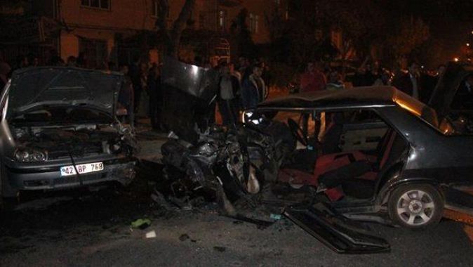 Konya&#039;da feci kaza: 4 yaralı