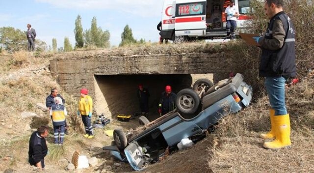 Konya&#039;da otomobil şarampole devrildi, 1 kişi hayatını kaybetti