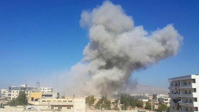 İdlib&#039;e hava saldırısı: 7&#039;si çocuk 9 ölü