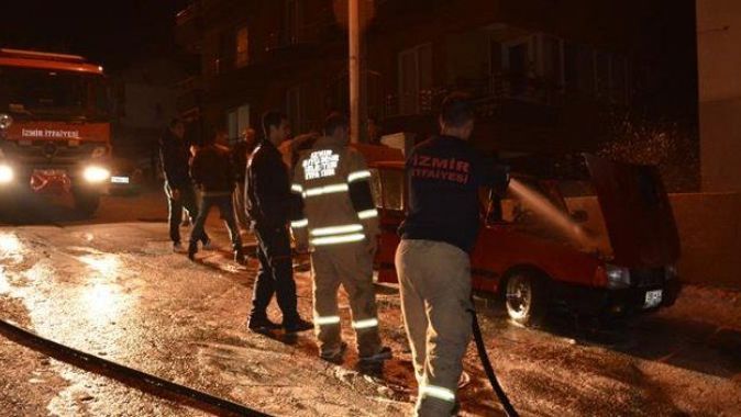 İzmir&#039;de LPG&#039;li araç alev alev yandı