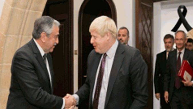 KKTC Cumhurbaşkanı Akıncı, İngiltere Dışişleri Bakanı Johnson’ı kabul etti